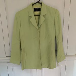 Dana Buchman Lime Linen/Rayon Jacket